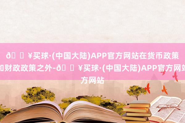 🔥买球·(中国大陆)APP官方网站在货币政策和财政政策之外-🔥买球·(中国大陆)APP官方网站