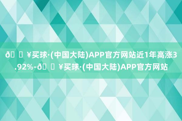 🔥买球·(中国大陆)APP官方网站近1年高涨3.92%-🔥买球·(中国大陆)APP官方网站